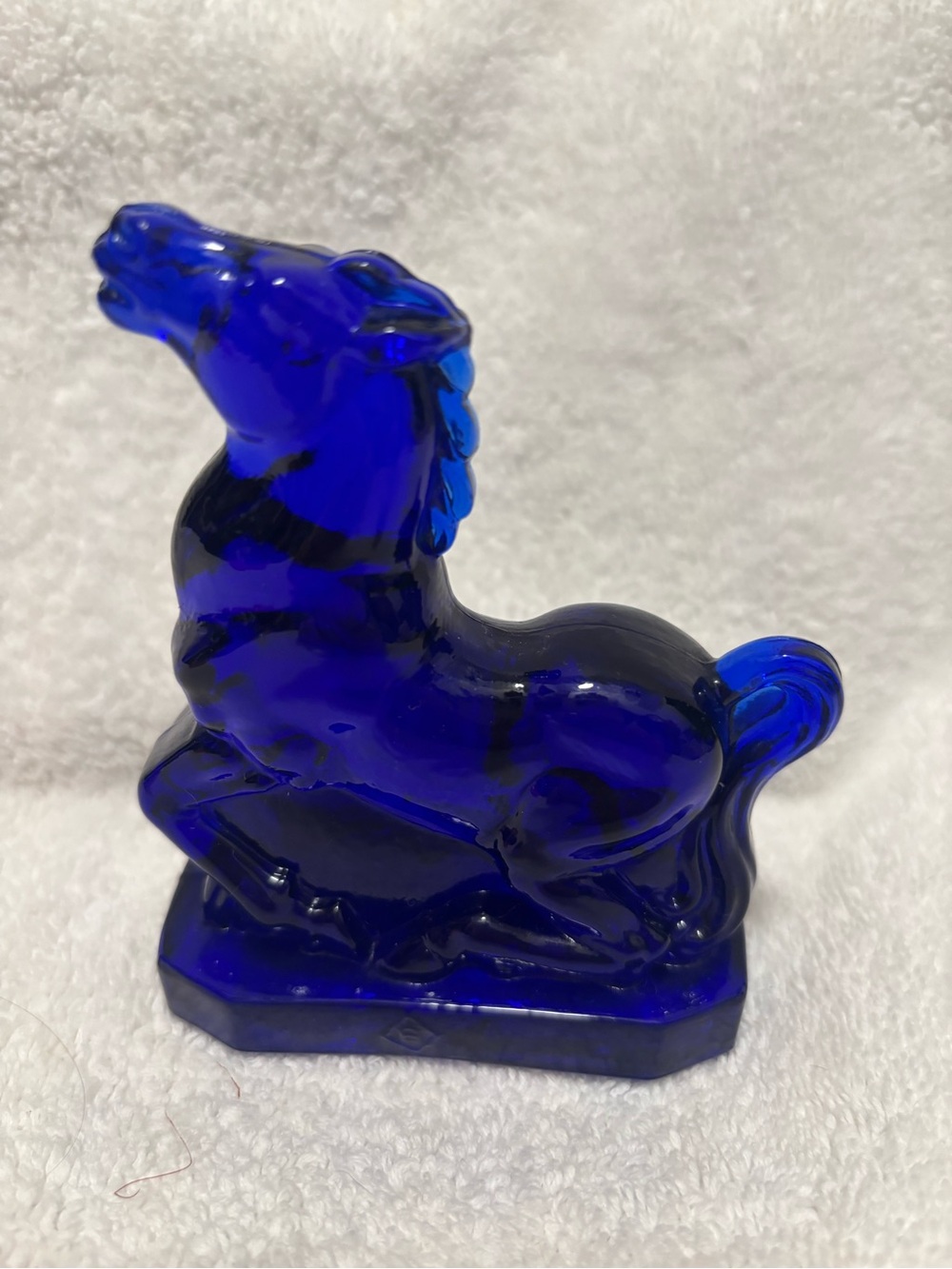 Cobalt Blue Joey the horse Boyd Glass Figurine
